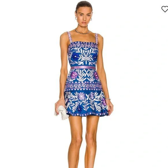 Alexis | Dresses | Alexis Blue Sleeveless Square Neck Mini Dress